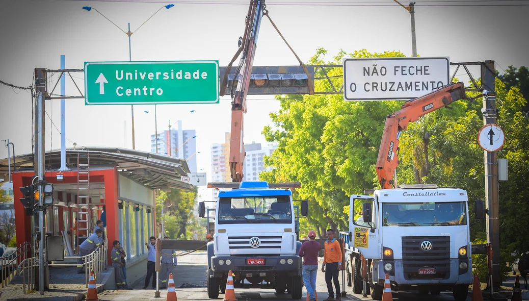 Manutenção nos semáforos de Teresina