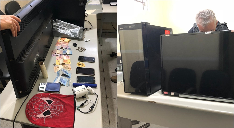 Material apreendido pela Polícia Civil do Piauí e BPRone