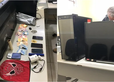 Material apreendido pela Polícia Civil do Piauí e BPRone