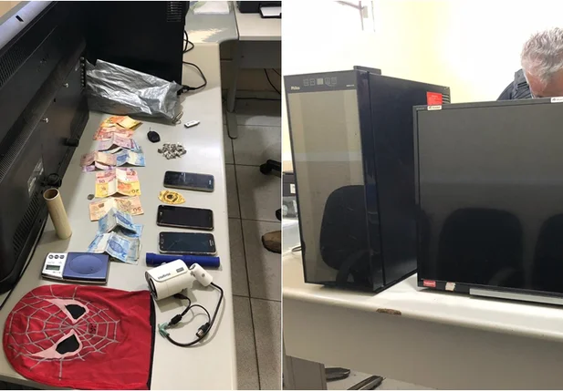 Material apreendido pela Polícia Civil do Piauí e BPRone