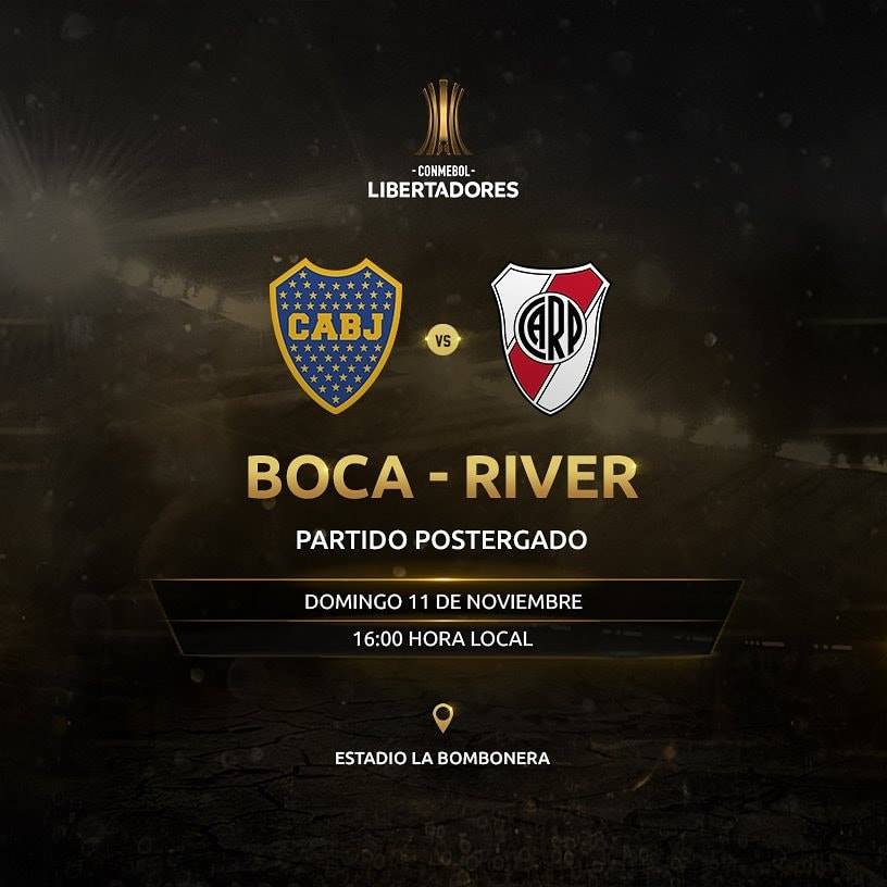 Novo horário e data da partida