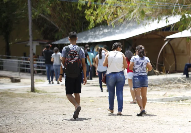 Estudantes no Enem 2018