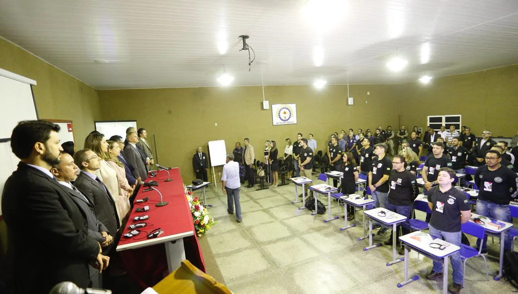Autoridades presentes no evento