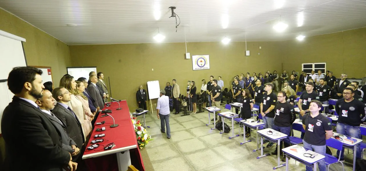 Autoridades presentes no evento