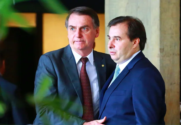 Jair Bolsonaro e Rodrigo Maia