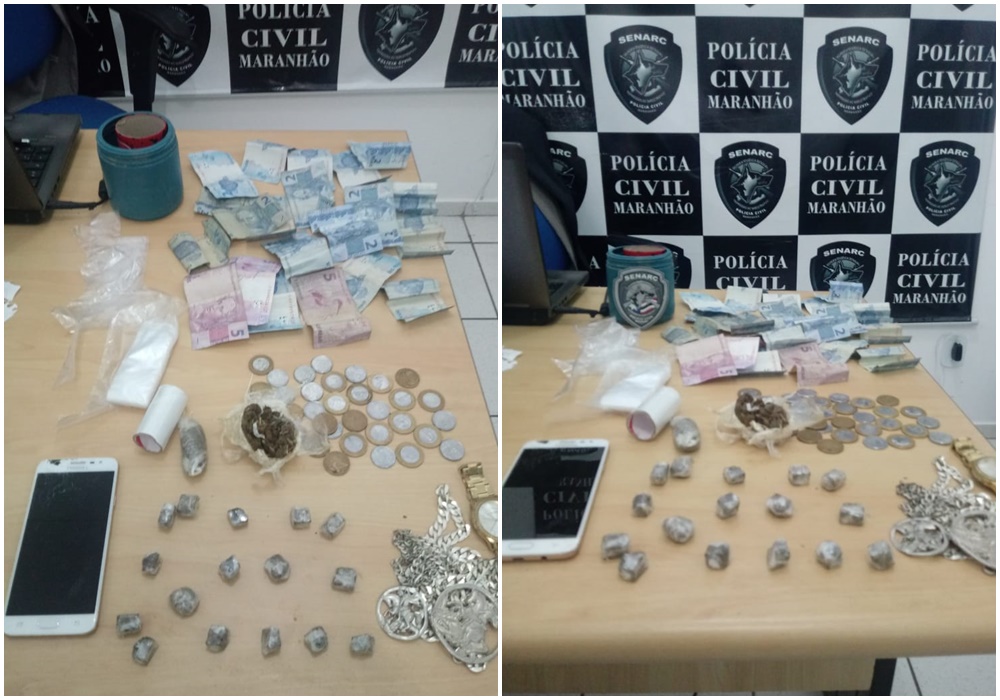 Produtos apreendidos pela Polícia Civil do Maranhão