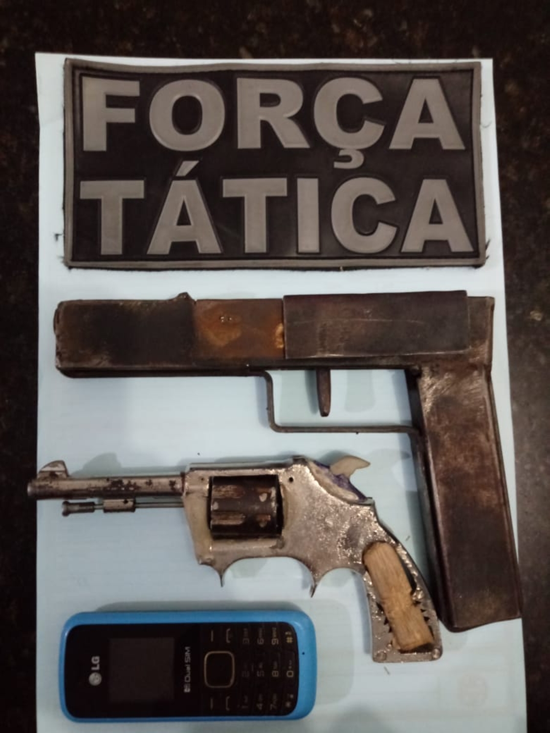 Armas encontradas pela Polícia Militar de Timon