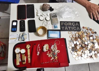 Material apreendido pela Polícia Militar de Picos