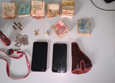 Material apreendido pela Polícia Militar na zona sul de Teresina