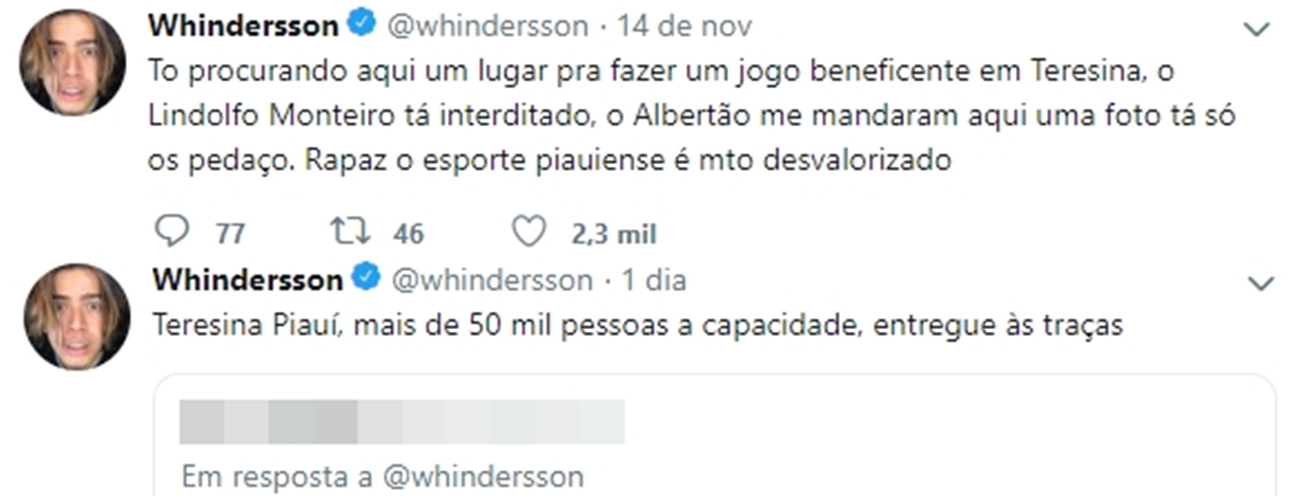 Publicações no Twitter