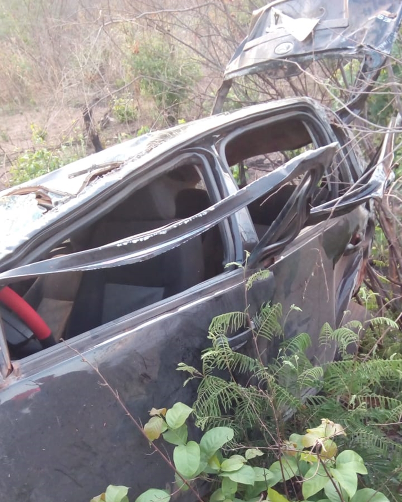 Carro envolvido no acidente