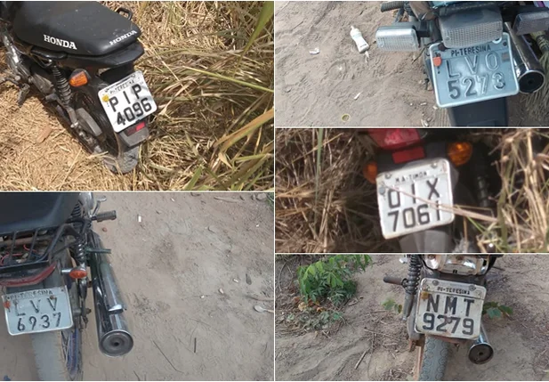 Motocicletas encontradas em desmanche