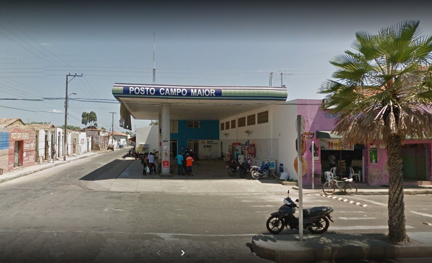 O Posto Campo Maior foi roubado por uma dupla de criminosos 