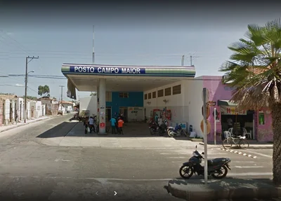 O Posto Campo Maior foi roubado por uma dupla de criminosos 