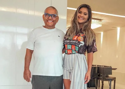 Mileide Mihaile ao lado de Jayder Soares