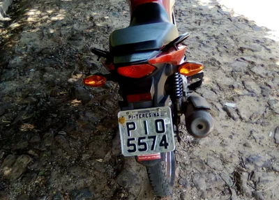 Motocicleta recuperada pela PM