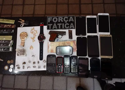 Material apreendido pela Polícia Militar de Timon