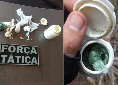 Material apreendido pela Polícia Militar de União