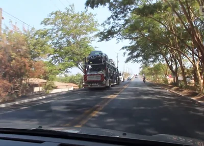 Motorista faz manobra arriscada na BR 343 em Teresina