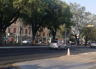 Ambulância do SAMU realizou o atendimento 