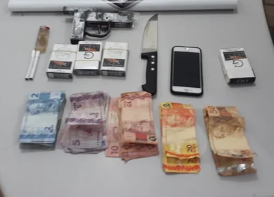 Objetos apreendidos pela Polícia Civil 