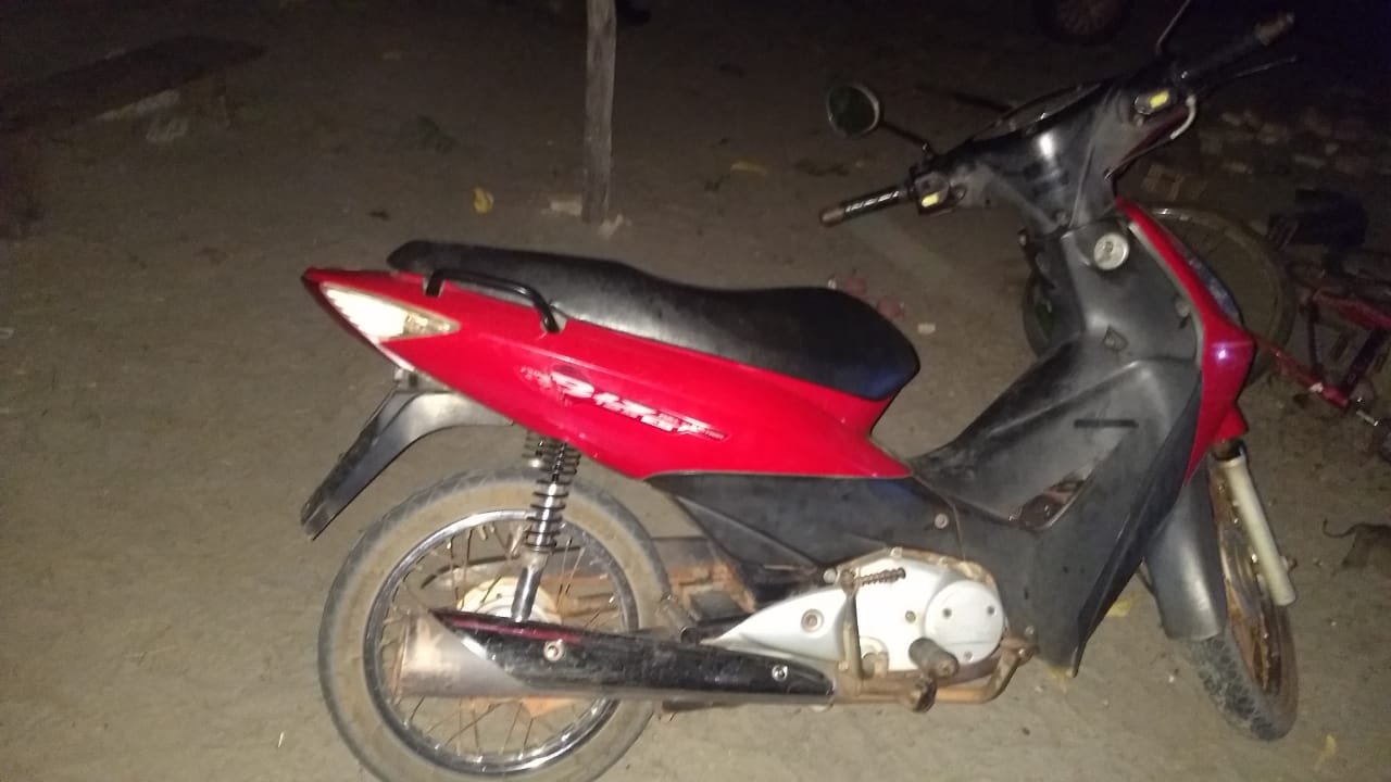 A motocicleta havia sido roubada no no município de Boa Hora