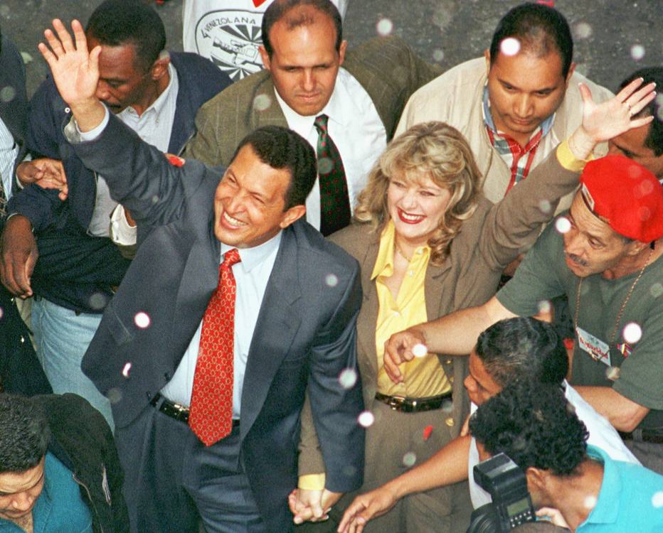 Hugo Chávez em comemoração