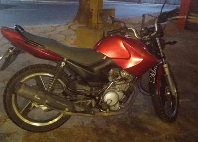 A motocicleta possuía restrição de roubo/furto 