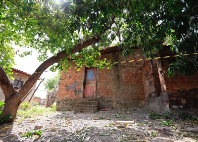 Casa onde aconteceu o homicídio