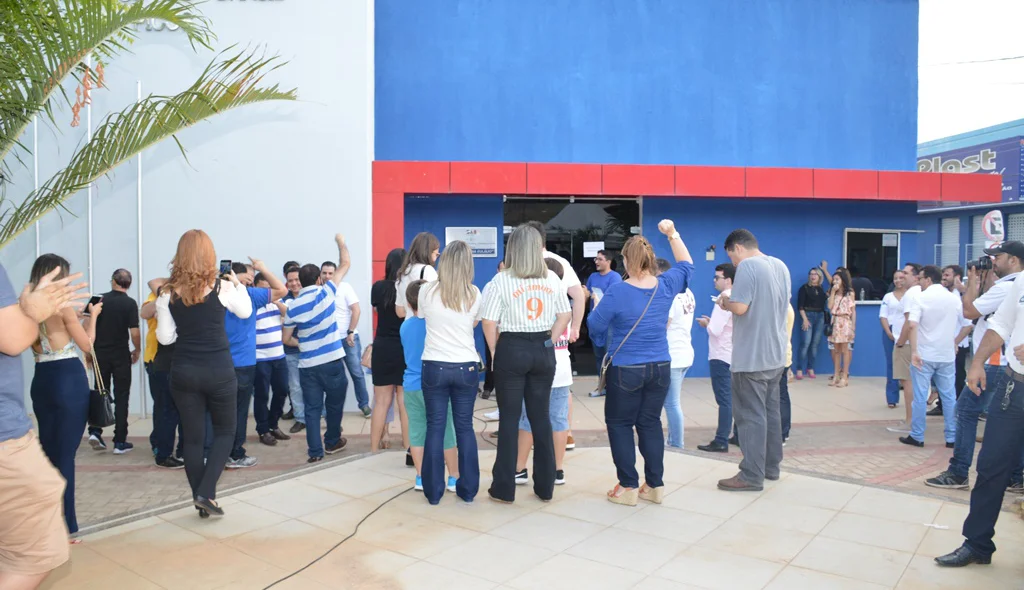 Comemoração começou antes do resultado oficial