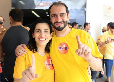 Lucas Villa e Naiara Moraes