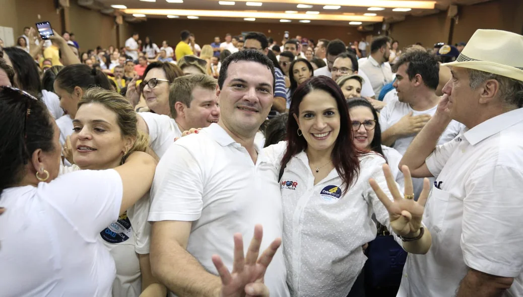 Presidente da OAB eleito, Celso Barros e advogada Georgia Nunes