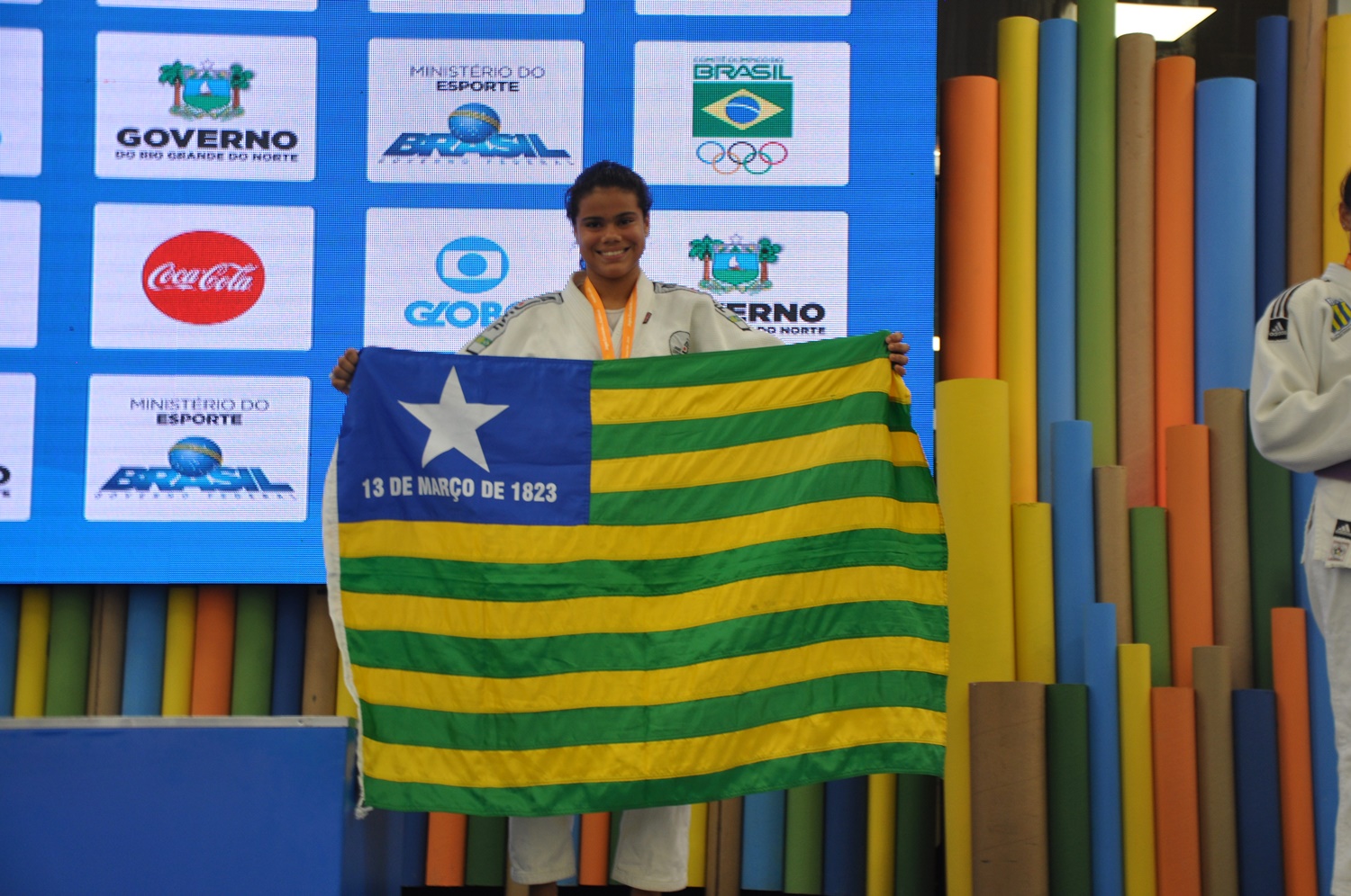 Kayla Macêdo, uma das medalhistas nos Jogos Escolares da Juventude