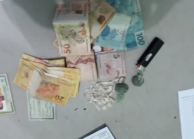 Material apreendido pela PM
