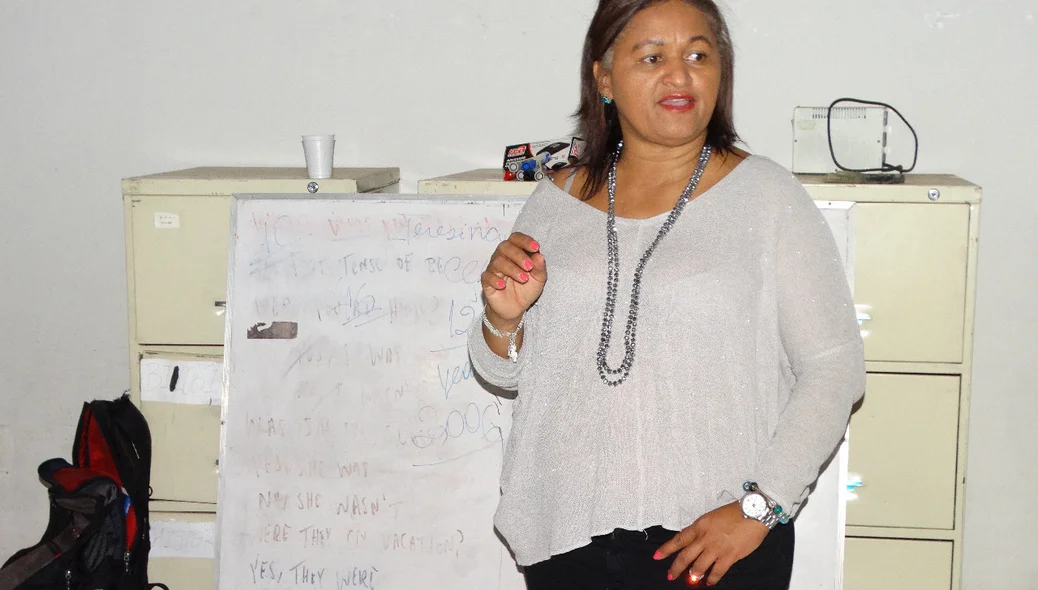 Joselha Batista Santos visitou o curso 