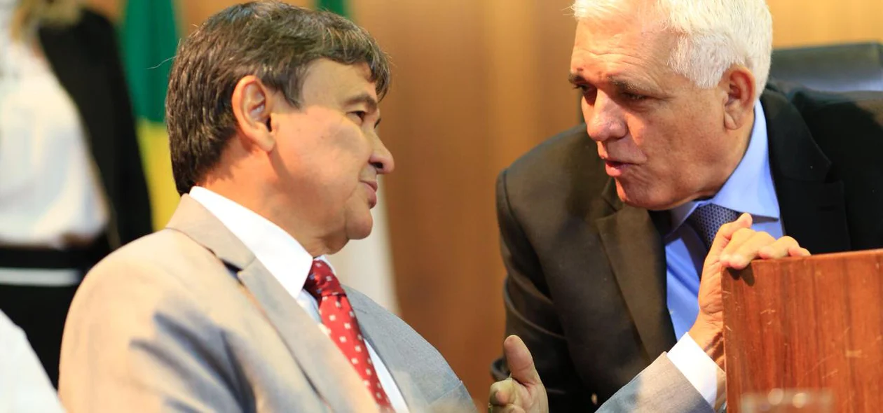 Wellington Dias e Themístocles Filho em conversa