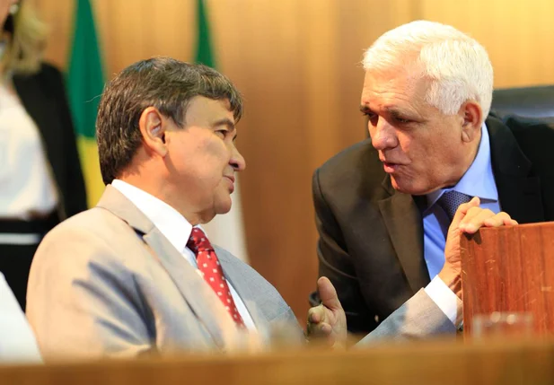 Wellington Dias e Themístocles Filho em conversa