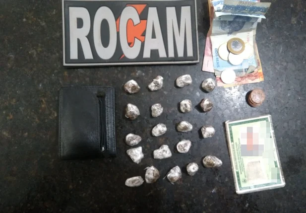 Material apreendido pela ROCAM