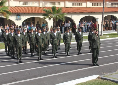 Turma de aspirantes que vai entrar em formação