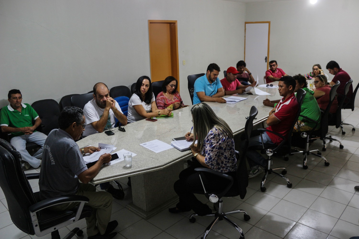 Reunião na Secretaria de Meio Ambiente em Cocal