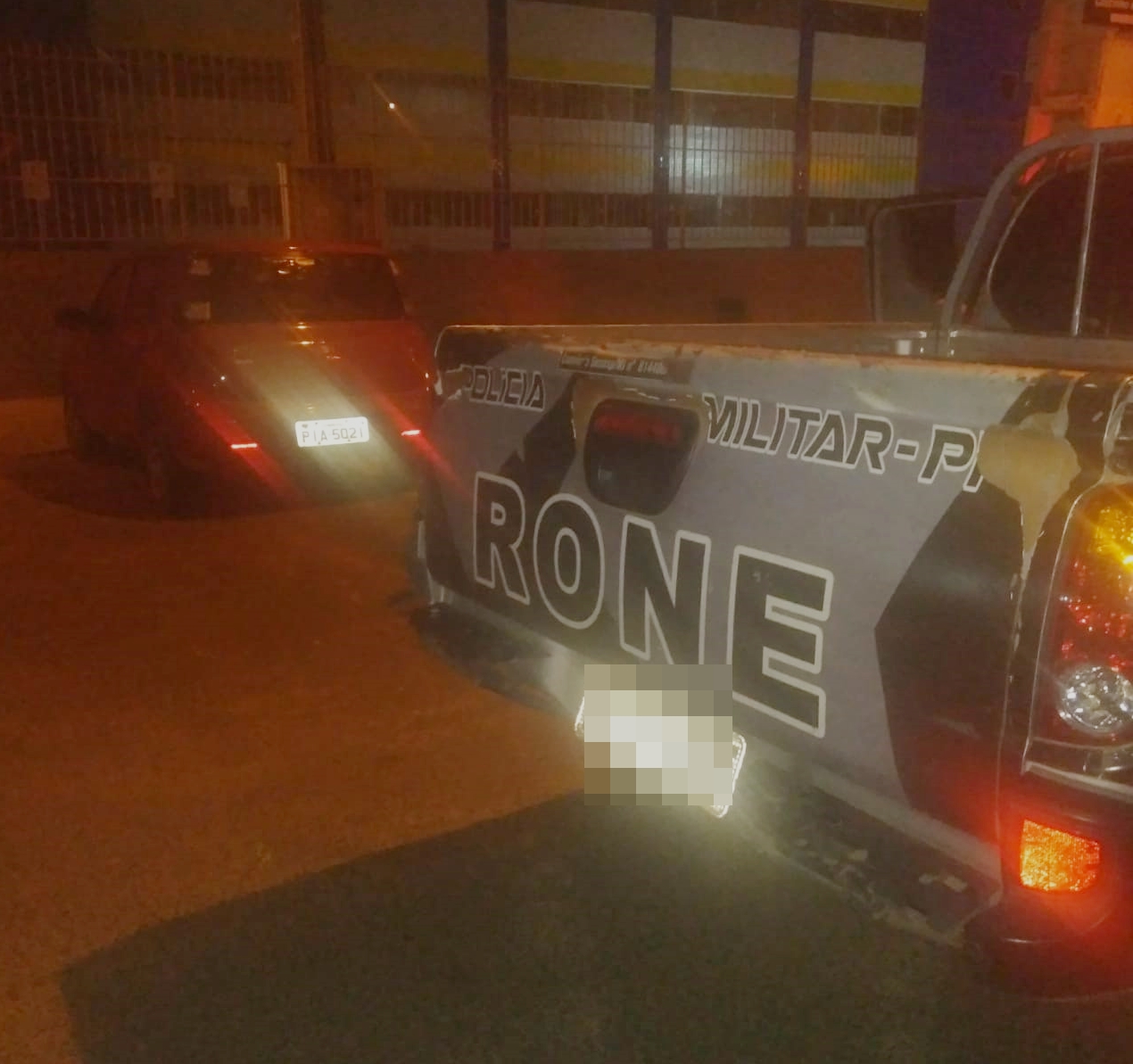Carro encontrado pela polícia