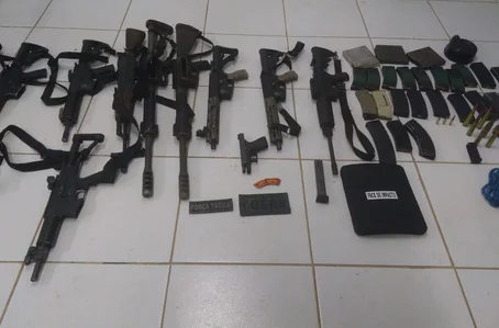 Armas apreendidas pela PM no Maranhão
