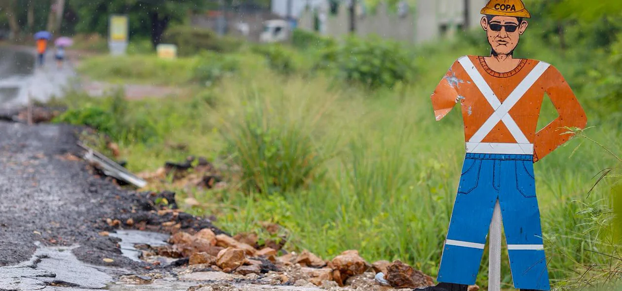 Aviso do início das obras