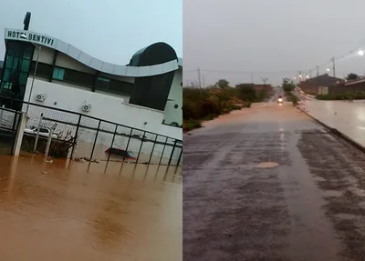 Bairros de Picos ficam alagados após forte chuva