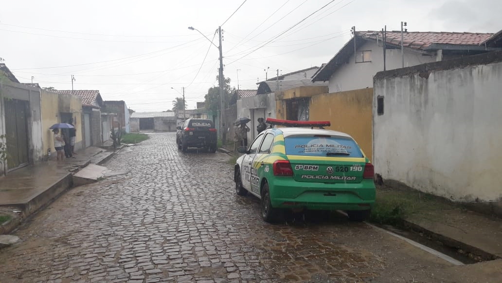 Rua onde a casa da idosa fica localizada
