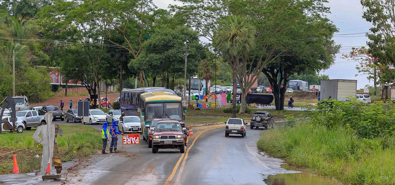 Ainda não existe previsão de quando a pista será liberada