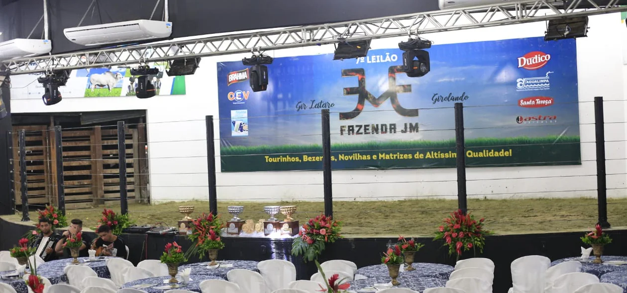 Preparação para o leilão na Expoapi