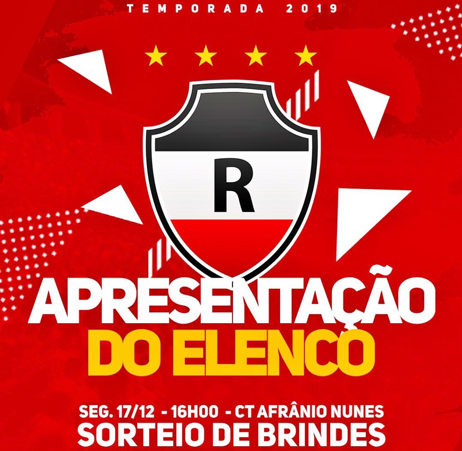 Anúncio da pré-temporada