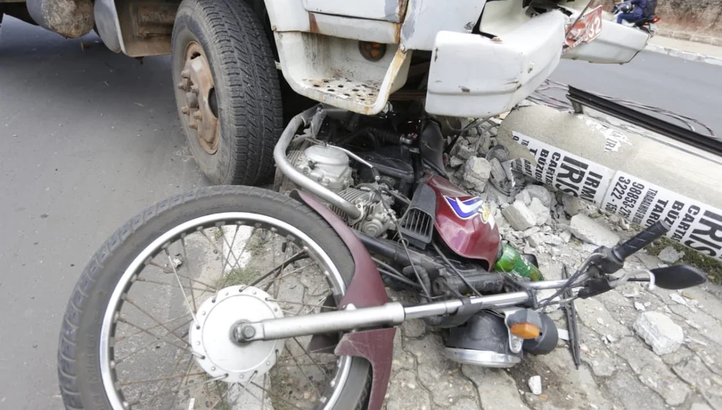 Motocicleta da vítima