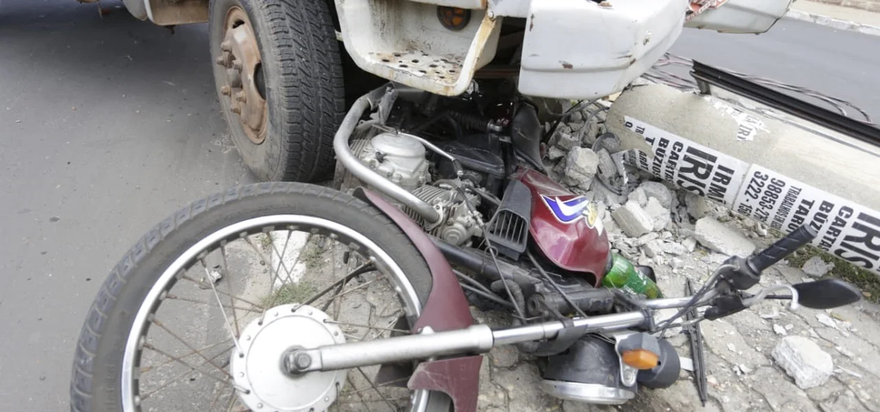 Motocicleta da vítima